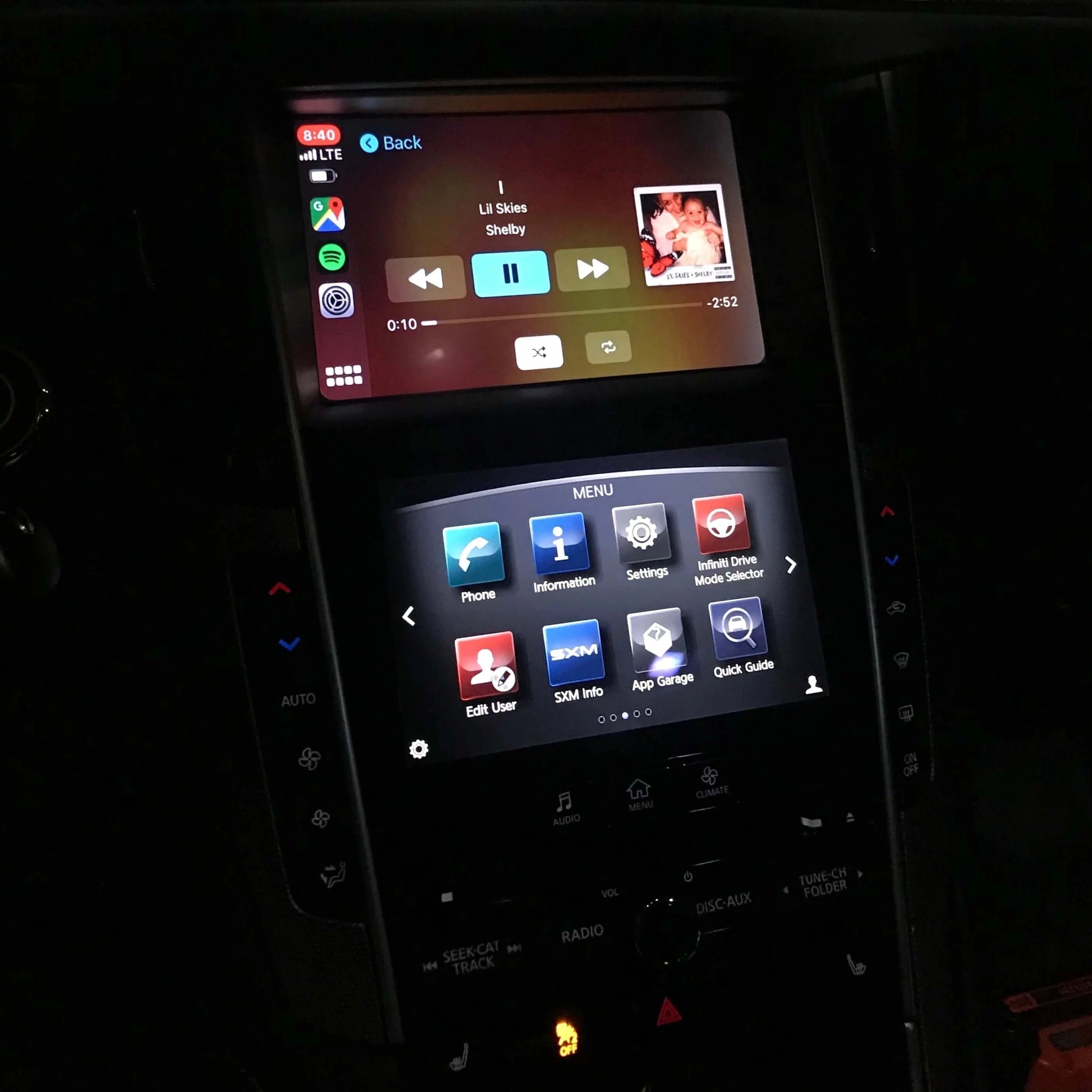 Voiture OEM Apple CarPlay pour Infiniti G37 2011 2012 2013 G35 Q70 EX GX intégration sans fil Android Auto téléphone miroir unité 