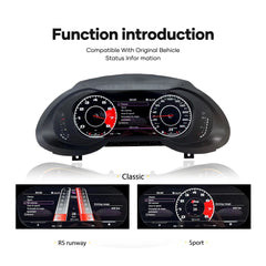 12.3''For Audi A4 S4 RS4 A5 Q5 S5 RS5 2008-2021 AERISAUTO for LCD Digital Dashboard Cluster