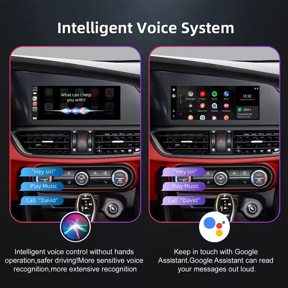 For Alfa Romeo Giulia Stelvio 2017-2020 AERISAUTO for Apple CarPlay Module and  Android Auto