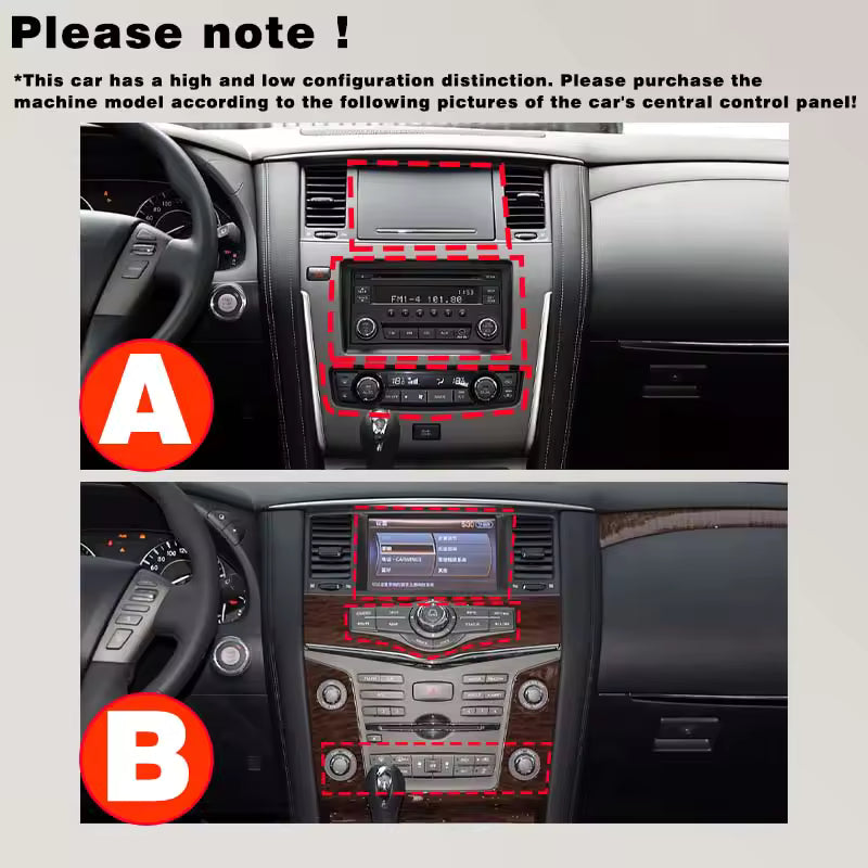 Android14 12.1"For Nissan Patrol Y62 Infiniti QX56 QX80 2010-2020 Tesla Style Car Radio AERISAUTO for Apple Android screen and Android Auto