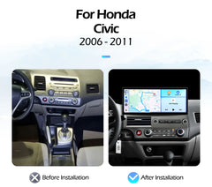 12.3''For Honda Civic 2006-2011 AERISAUTO for Apple Android screen and  Android Auto