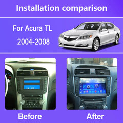 9''For Acura TL 2004-2008 Android14 AERISAUTO for Apple Android screen and  Android Auto
