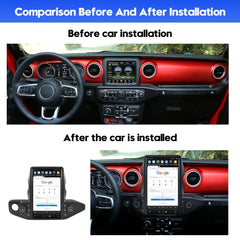 13.6"For Jeep Wrangler JL 2018-2021 Tesla Style Car Radio AERISAUTO for Apple Android screen and Android Auto