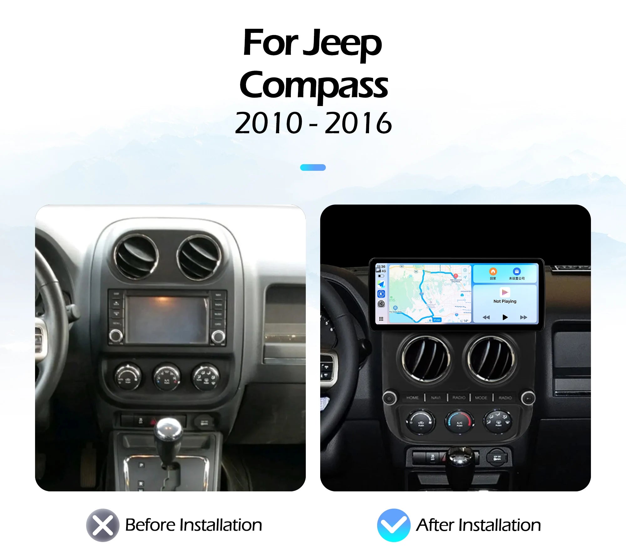 12.3''For Honda CRV 2007-2012 AERISAUTO for Apple Android screen and  Android Auto