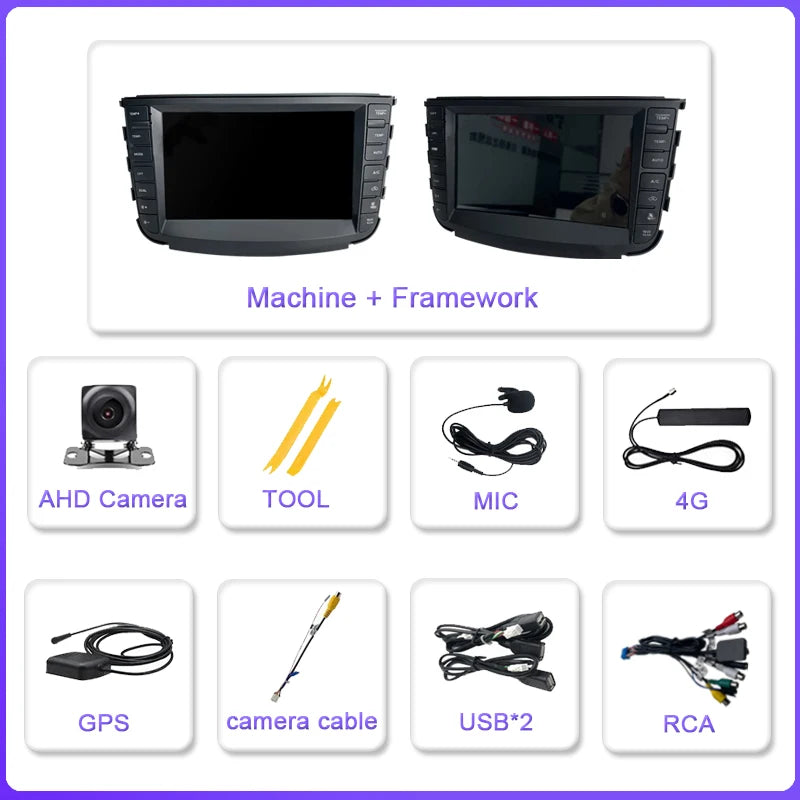 9''For Acura TL 2004-2008 Android14 AERISAUTO for Apple Android screen and  Android Auto