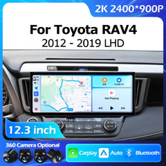 12.3''For Toyota RAV4 RAV 4 XA40 2012-2019 AERISAUTO for Apple Android screen and  Android Auto