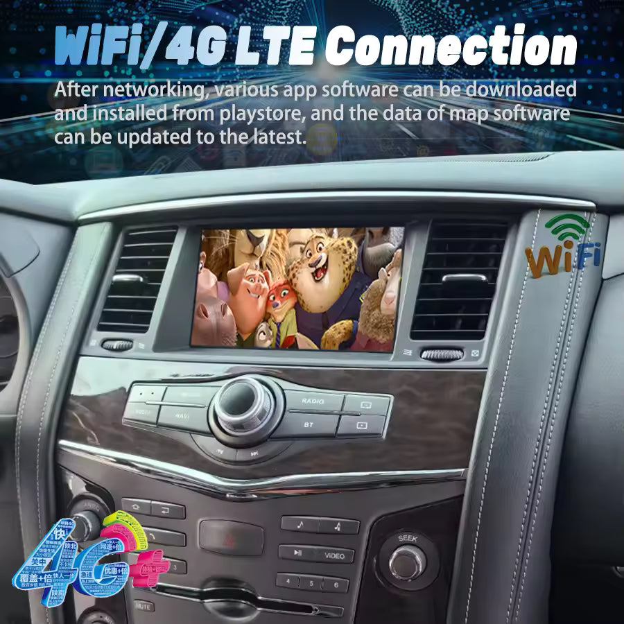 7''For Infiniti QX80 2010-2020 AERISAUTO for Apple Android screen and  Android Auto