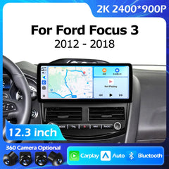 12.3''For Ford Focus 3 2012-2018 AERISAUTO for Apple Android screen and  Android Auto