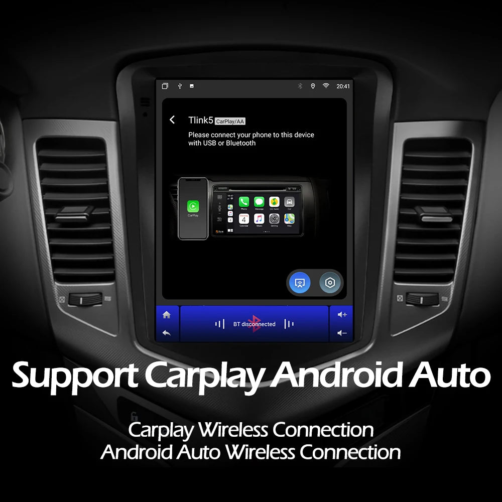 9.7''For Chevrolet Cruze 2015-2018 AERISAUTO for Apple Android screen and  Android Auto