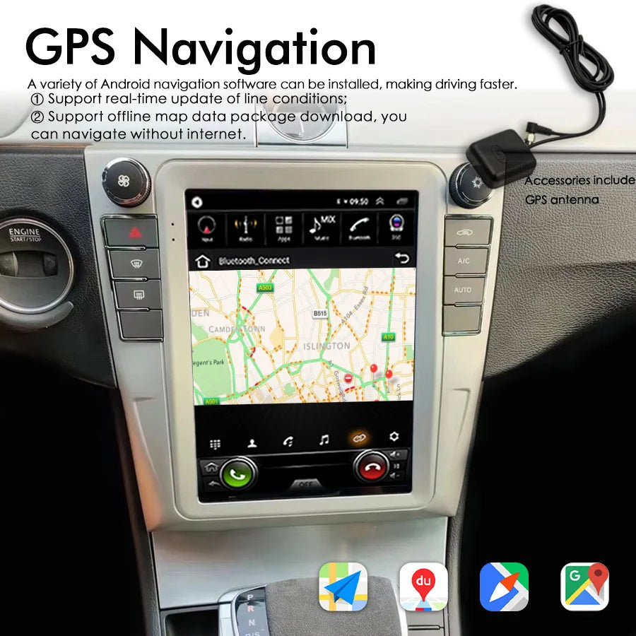 10.4''For Volkswagen VW Passat CC b6 b7 2010-2016 AERISAUTO for Apple Android screen and  Android Auto