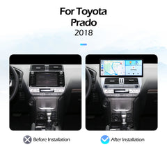 12.3''For Toyota Prado 2018 AERISAUTO for Apple Android screen and  Android Auto
