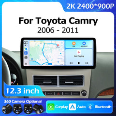 12.3''For Toyota Camry 2006 - 2011 AERISAUTO for Apple Android screen and  Android Auto