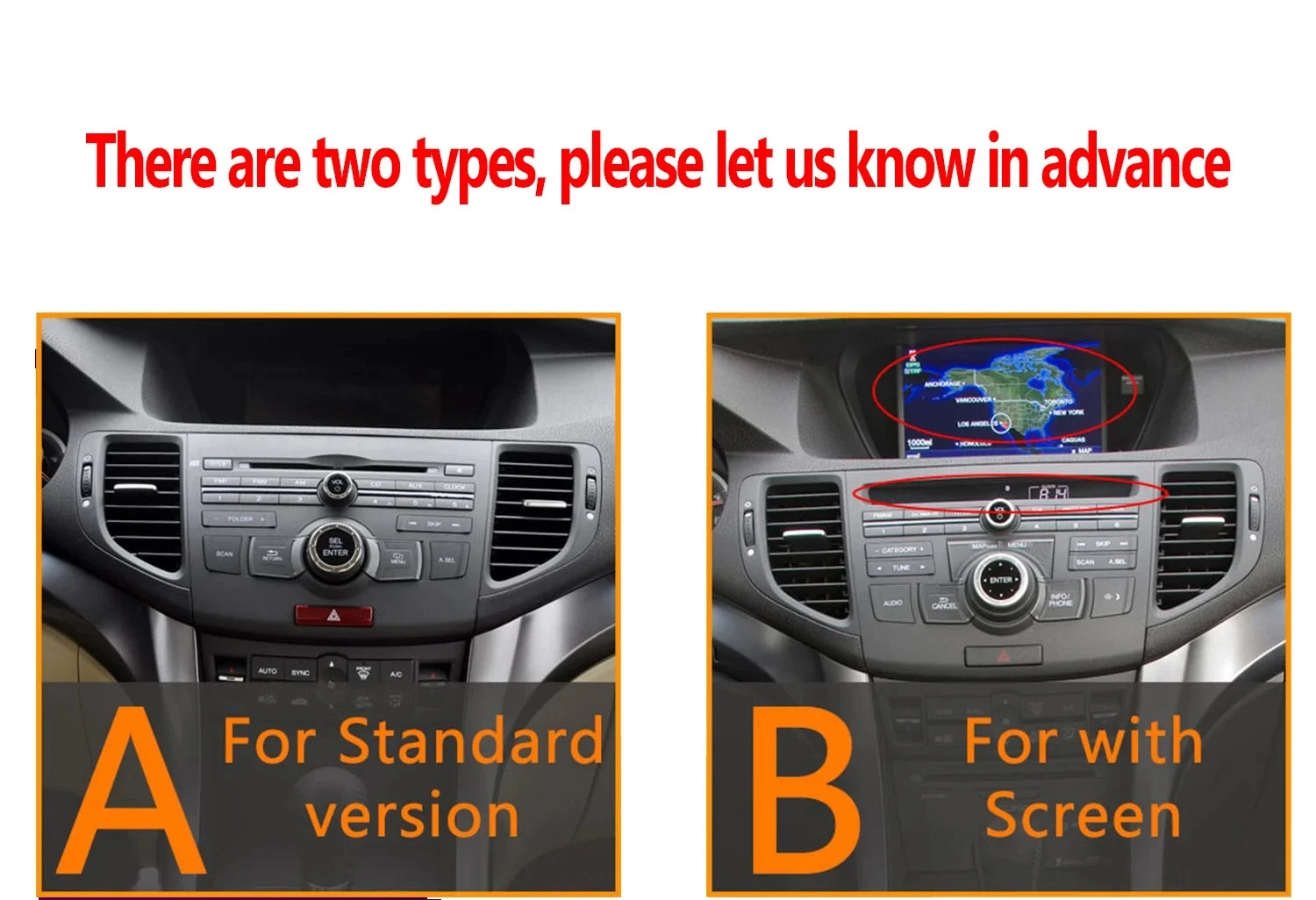 12.3"For Honda Accord 8 Spirior / Acura Tsx 2009 - 2013 Android 14 AERISAUTO for Apple Android screen and  Android Auto