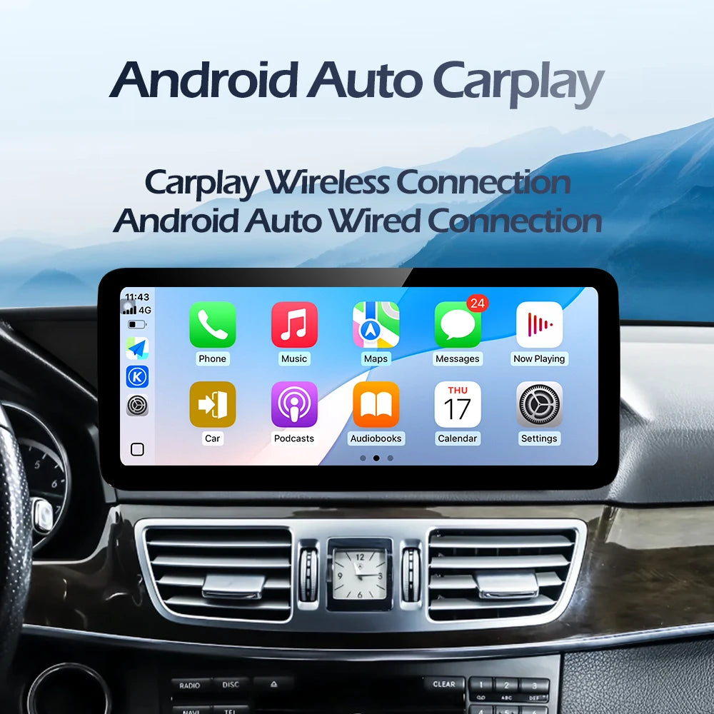 12.3''For Mercedes Benz B-class W246 W245 2011-2019 AERISAUTO for Apple Android screen and  Android Auto