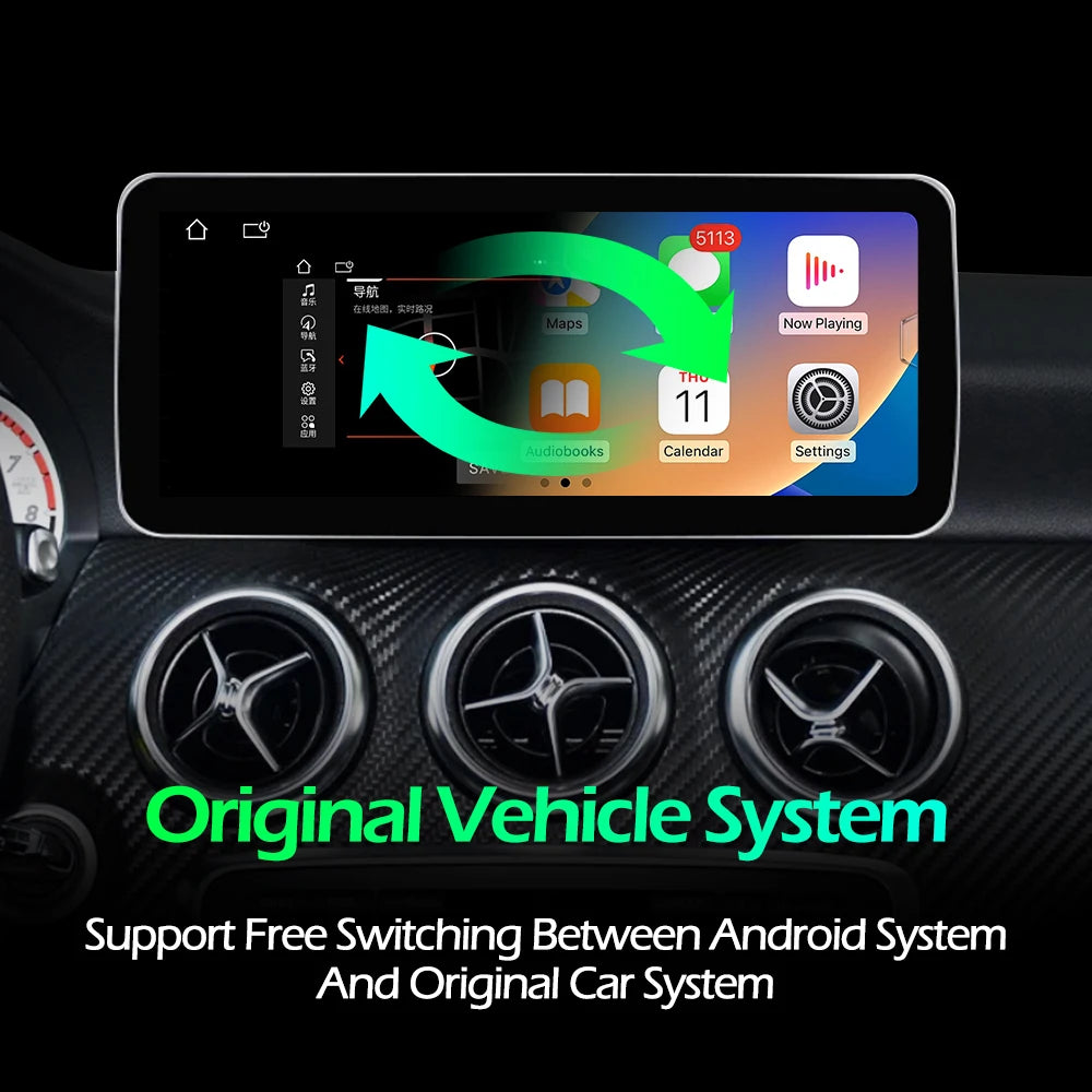 12.3"For Mercedes Benz E Class W212 2009-2016 AERISAUTO for Apple Android screen and  Android Auto