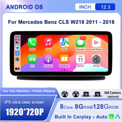 12.3''For Mercedes Benz CLS W218 2011-2018 AERISAUTO for Apple Android screen and  Android Auto