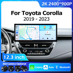 12.3''For Toyota Corolla E210 2019-2023 AERISAUTO for Apple Android screen and  Android Auto