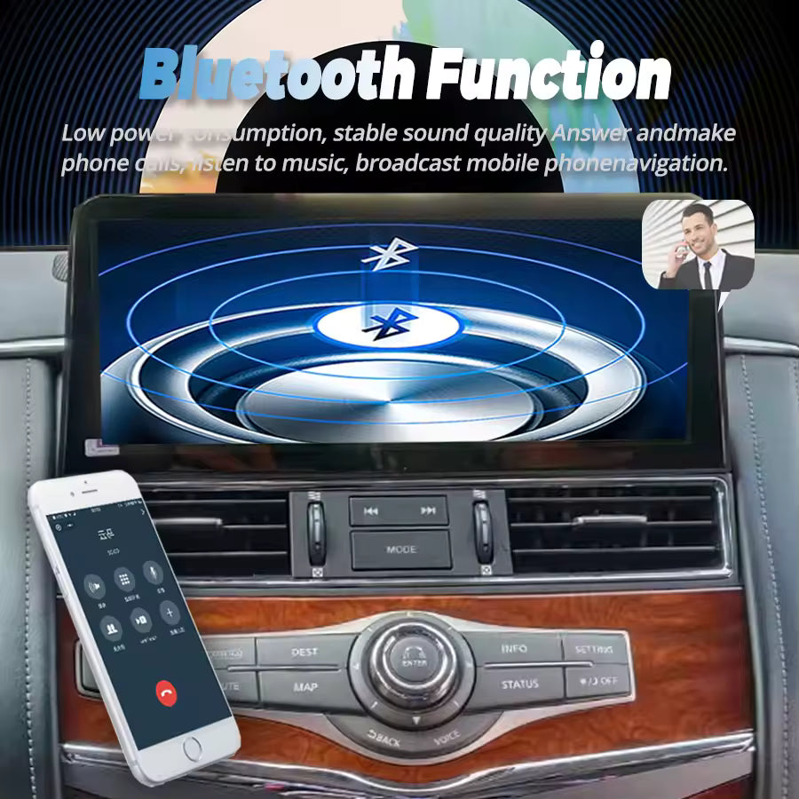 12.1''For Nissan Patrol Y61 Y62 Infiniti QX80 QX56 2010-2020 AERISAUTO for Apple Android screen and  Android Auto
