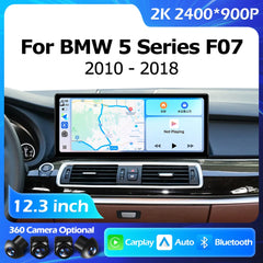 12.3''For BMW 5 Series F07 GT CIC NBT 2010-2018 AERISAUTO for Apple Android screen and  Android Auto