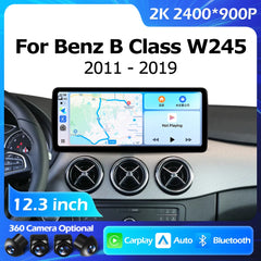 12.3''For Mercedes Benz B-class W246 W245 2011-2019 AERISAUTO for Apple Android screen and  Android Auto