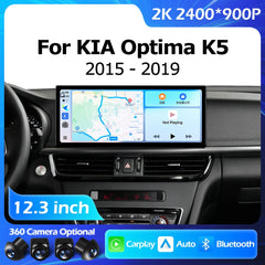12.3''For KIA Optima K5 2015-2019 AERISAUTO for Apple Android screen and  Android Auto