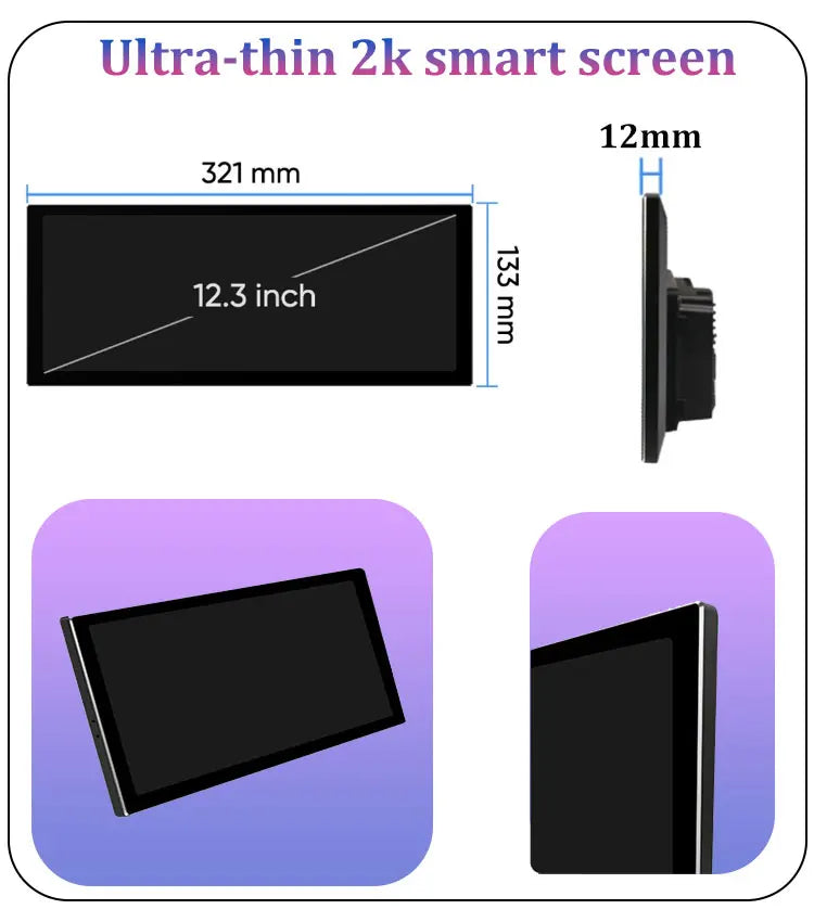 12.3''For BMW 3/4 series F30 F31 F32 F33 F34 F36 2013 - 2019 Android 14 AERISAUTO for Apple Android screen and  Android Auto