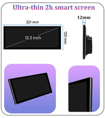 12.3''For BMW 3/4 series F30 F31 F32 F33 F34 F36 2013 - 2019 Android 14 AERISAUTO for Apple Android screen and  Android Auto