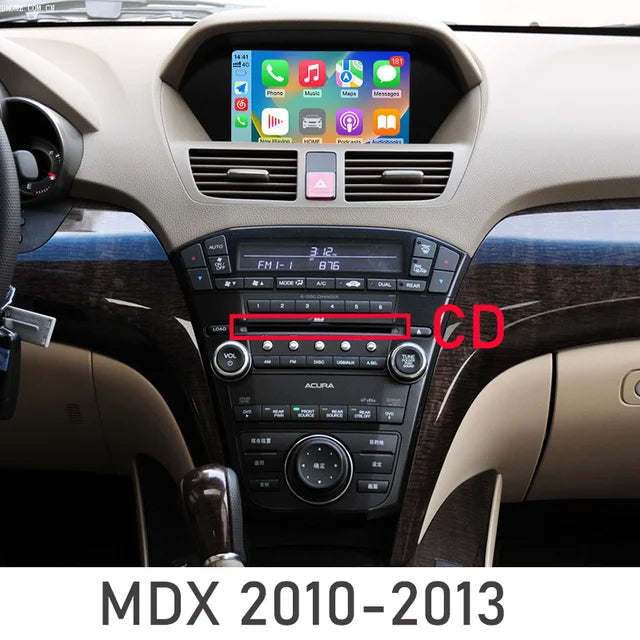 For Acura ILX RDX ZDX TL MDX 2007-2013 AERISAUTO for Apple CarPlay Module and  Android Auto