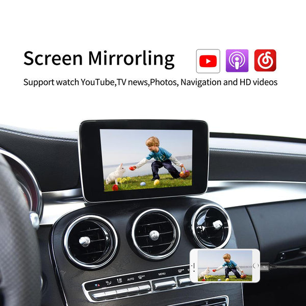 Carplay sans fil Android AUTO pour Mercedes-Benz NTG4.0 NTG4.5 NTG5.0 Module de mise à niveau universel Support multimédia de voiture Lien miroir 