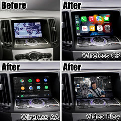 For Infiniti G37 G25 G35 Q40 Q60 2010-2020 AERISAUTO for Apple CarPlay Module and  Android Auto