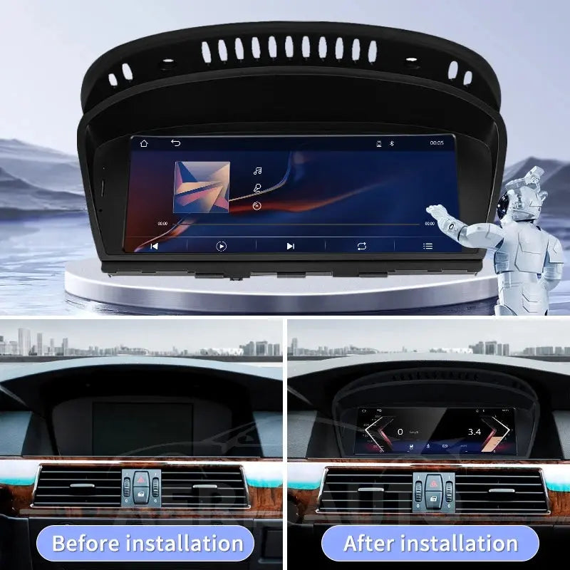 Wireless CarPlay & Android Auto 8.8" Screen for BMW 3/5 Series (E60/E61/E90/E91) CCC/CIC Car Multimedia Player Display Aerisauto