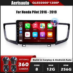 9''For Honda Pilot 2016-2019 AERISAUTO for Apple Android screen and  Android Auto