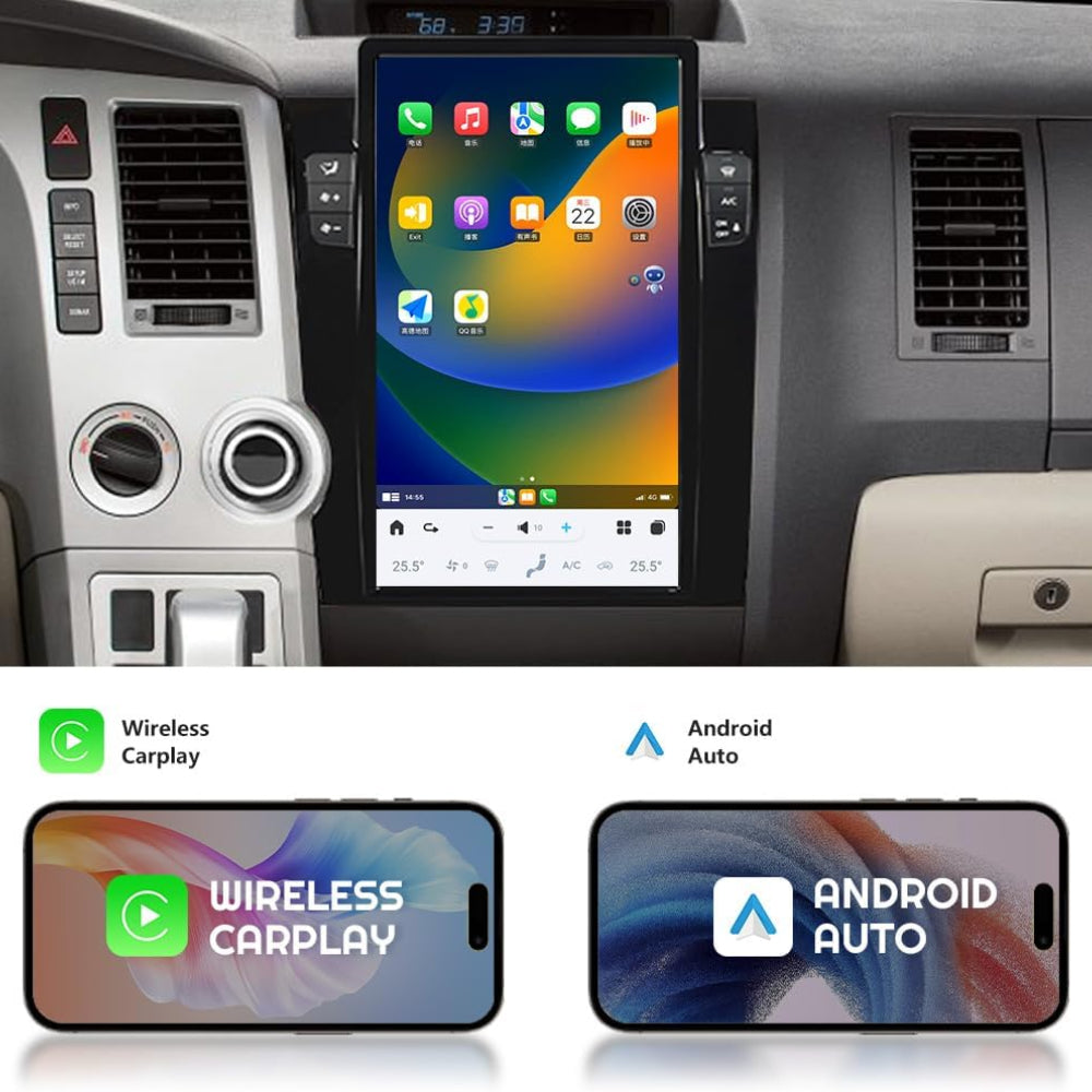 14.4"For Jeep Grand Cherokee 2010-2022 Tesla Style Car Radio AERISAUTO for Apple Android screen and Android Auto