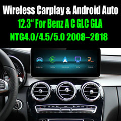 Autoradio pour Mercedes Benz Classe B W246 (2013-2015) avec CarPlay sans fil et Android Auto, Android 12, écran tactile 10,25 pouces avec NTG4.5/4.7, 6 Go + 128 Go, compatible Mirrorlink 