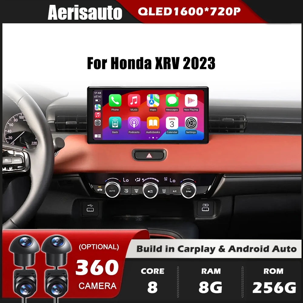 10.33''For Honda XRV 2023 AERISAUTO for Apple Android screen and  Android Auto
