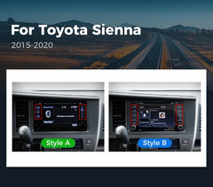 9''For Toyota Sienna 3 2015-2021 AERISAUTO for Apple Android screen and  Android Auto