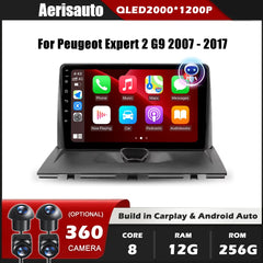 9''For Peugeot Expert 2 G9 2007-2017 AERISAUTO for Apple Android screen and  Android Auto