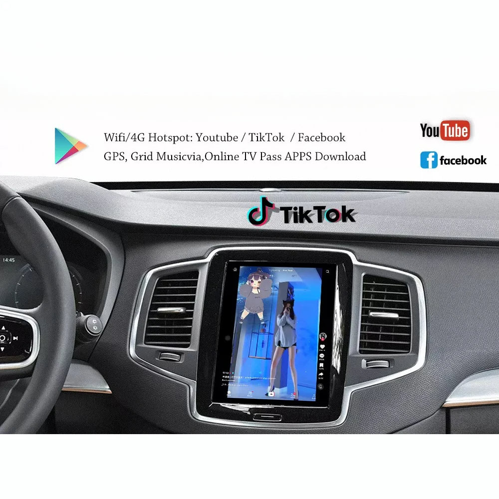 9''For Volvo XC90 XC60 XC40 S90 S60 C40 V60 V90 S60 2017-2025 Android 13.0 AERISAUTO for Apple Android screen and  Android Auto