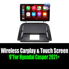 9''For Hyundai Casper 2021+ AERISAUTO for Apple Android screen and  Android Auto