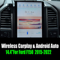 14.4''For Ford F150 Raptor 2015-2022 Android 13 Tesla Style Car Radio  AERISAUTO for Apple Android screen and  Android Auto