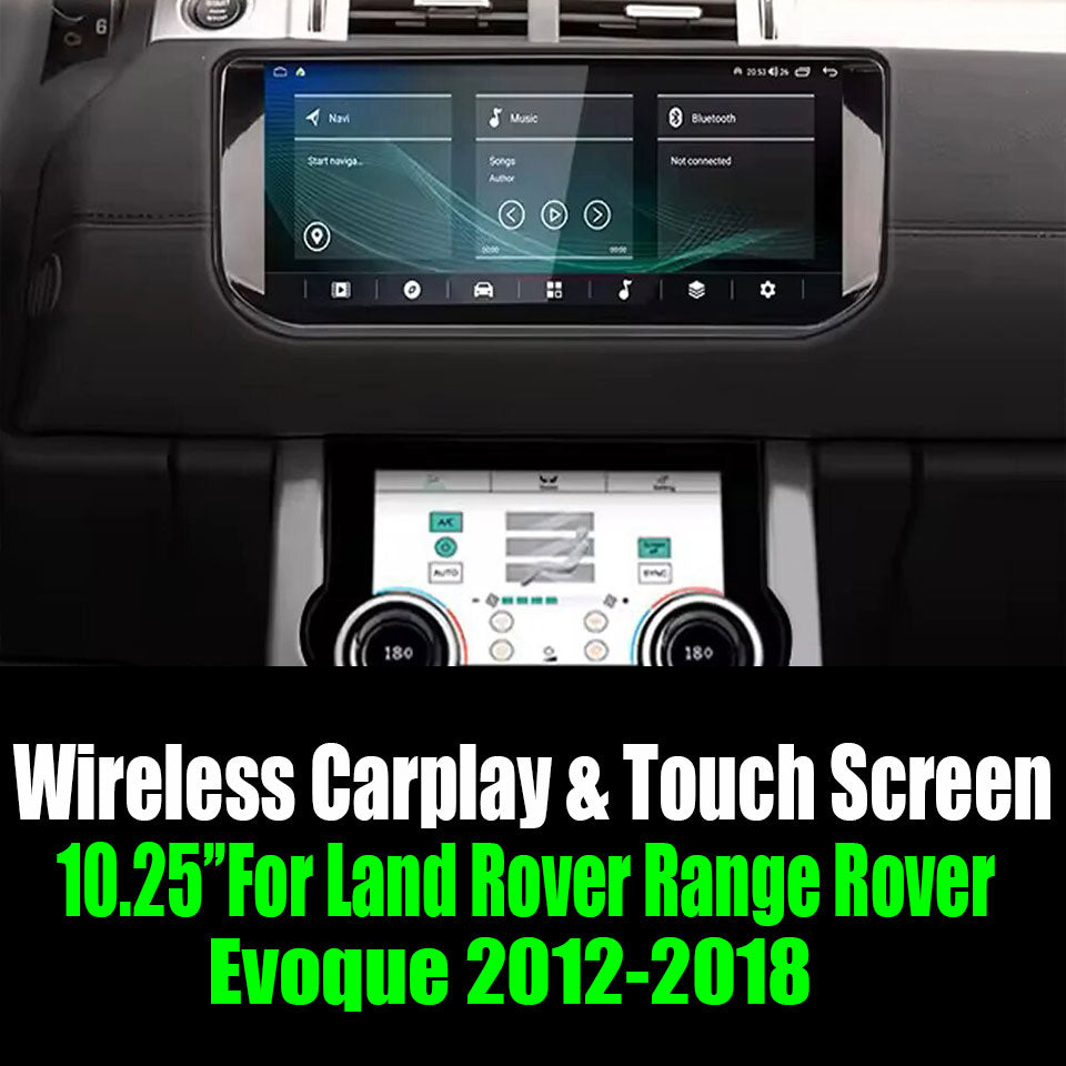 10.25"For Land Rover Range Rover Evoque 2012-2018 AERISAUTO for Apple Android screen and  Android Auto