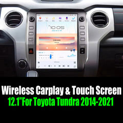 12.1"For Toyota Tundra 2014-2021 Tesla Style Car Radio AERISAUTO for Apple Android screen and Android Auto