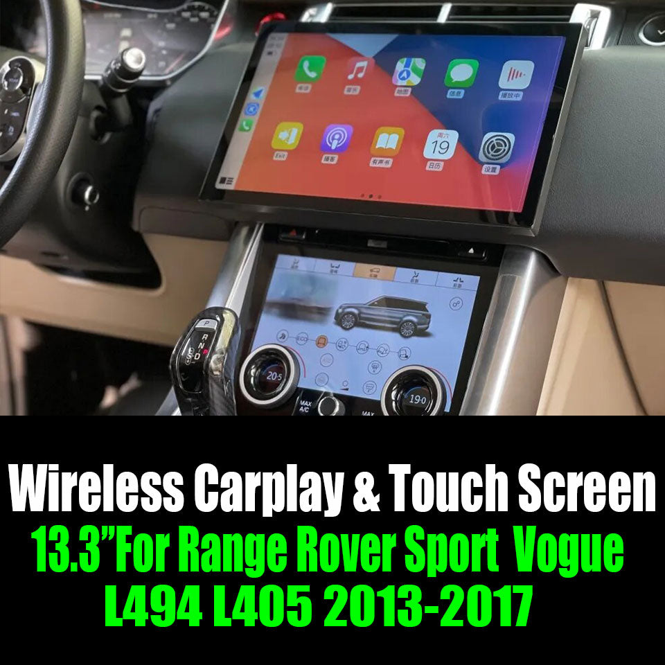 13.3"For Range Rover Sport / Vogue L494 L405 2013-2017 Android 13 AERISAUTO for Apple Android screen and  Android Auto