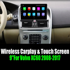 Android 13 9''For Volvo XC60 2008-2017 AERISAUTO for Apple Android screen and  Android Auto