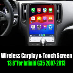 13.6"For Infiniti G35 2007-2013 Tesla Style Car Radio AERISAUTO for Apple Android screen and Android Auto