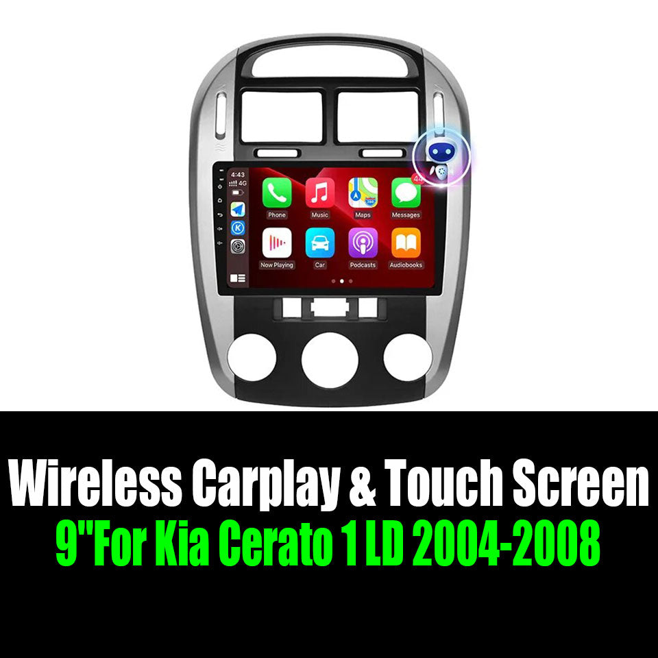 9''For Kia Cerato 1 LD 2004-2008 AERISAUTO for Apple Android screen and  Android Auto