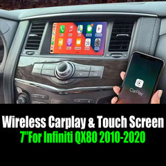 7''For Infiniti QX80 2010-2020 AERISAUTO for Apple Android screen and  Android Auto
