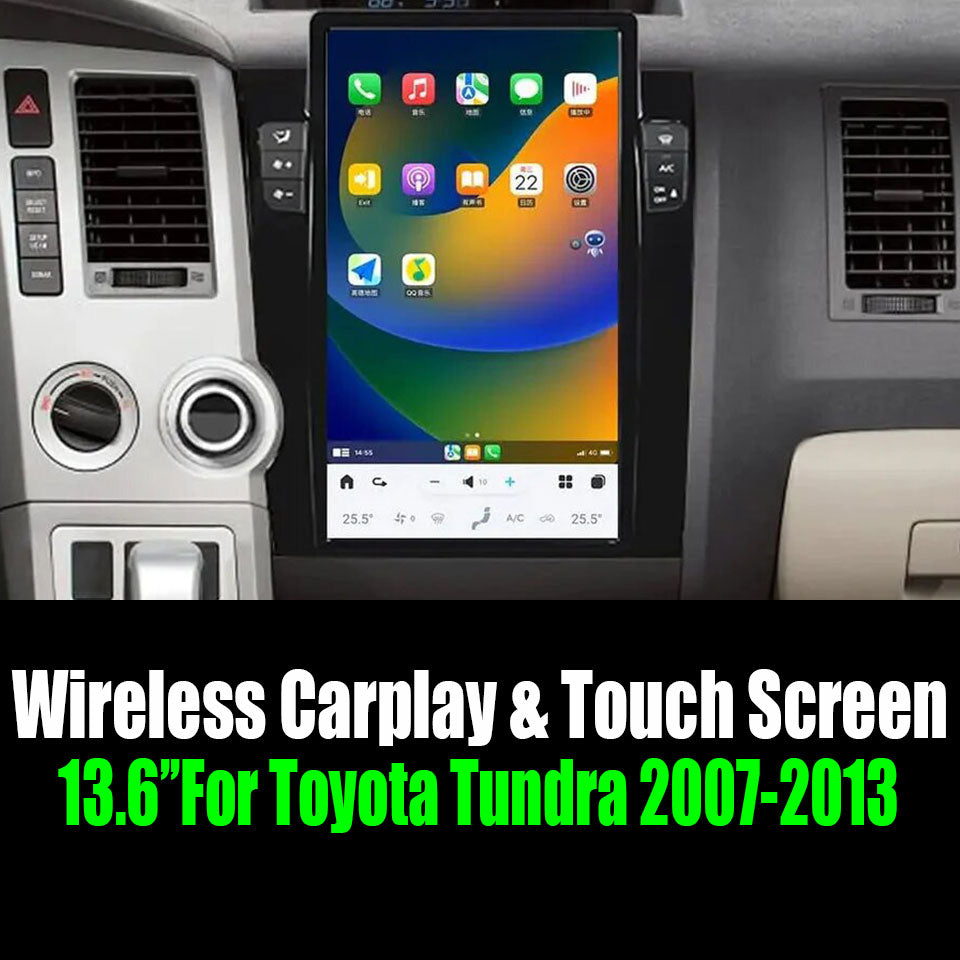 13.6" For Toyota Tundra 2007-2013 Tesla Style Car Radio AERISAUTO for Apple Android screen and Android Auto