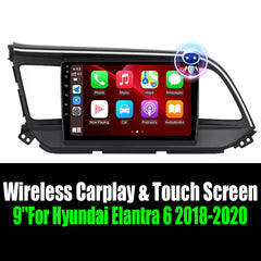 9''For Hyundai Elantra 6 2018-2020 AERISAUTO for Apple Android screen and  Android Auto