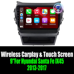 9''For Hyundai Santa Fe IX45 2013-2017 AERISAUTO for Apple Android screen and  Android Auto